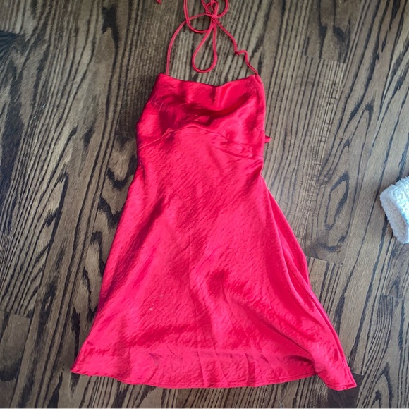 Cute Red Short Polly Princess Dress (please don’t mind my bikini strings 😂) - Picture 3 of 5